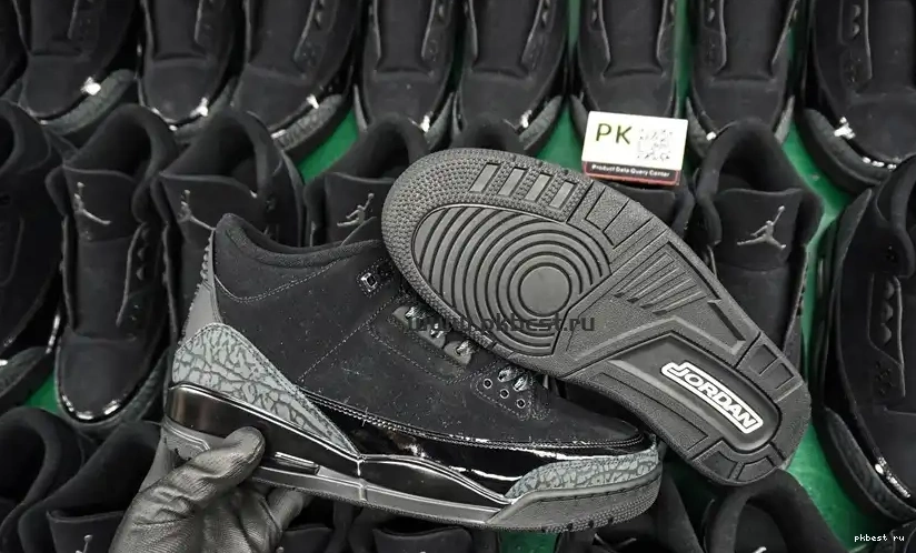 Retro GOD SHIP Jordan  RETAIL 3 Cat MATERIALS Air PK TO READY Black 0515